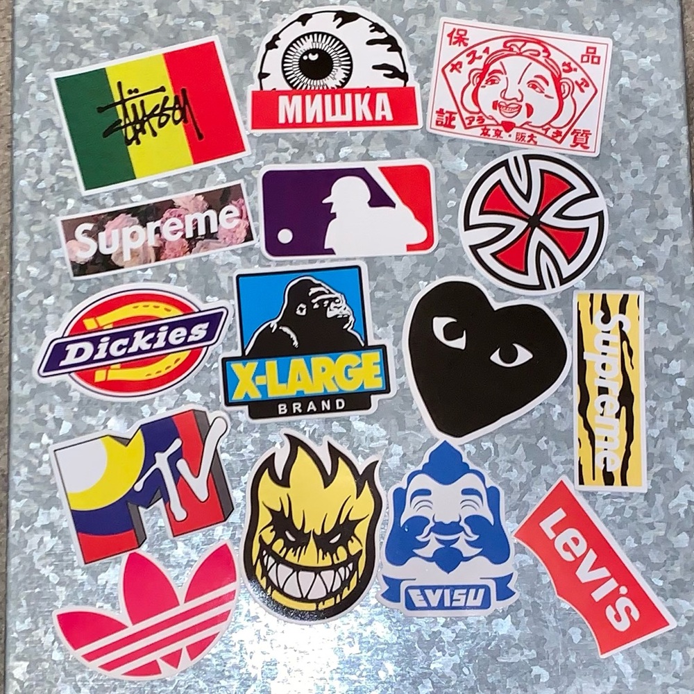(100 count) Cool Vinyl Skateboard Stickers | Glossy - Picture 5 of 8